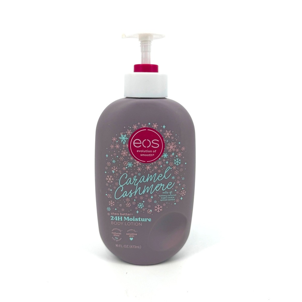 eos Caramel Cashmere 24H Moisture Body Lotion with Shea Butter 16 fl oz Pump
